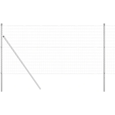 Afbeelding van vidaXL Euro Fence met 13 Palen 1x25 m Gegalvaniseerd Staal