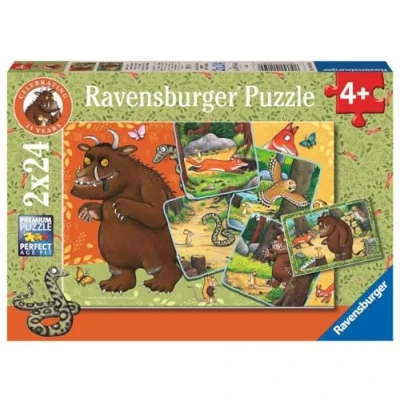 Afbeelding van Ravensburger 25 jaar Grüffelo, 2 x 24 stukjes, kinderpuzzel, vanaf 4 jaar, 12001050