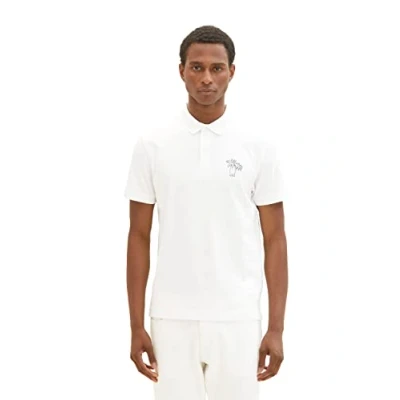 Afbeelding van TOM TAILOR Heren 1036379 Poloshirt, 10332 Off White, XXL, XXL