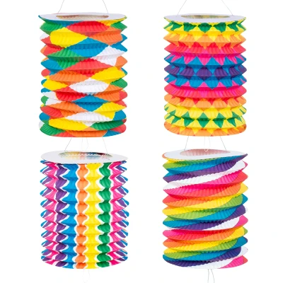 Afbeelding van Boland 12 Papieren treklampionnen Fantasie (16 cm) Multi Verjaardag, Kinderfeestje, Sint Maarten