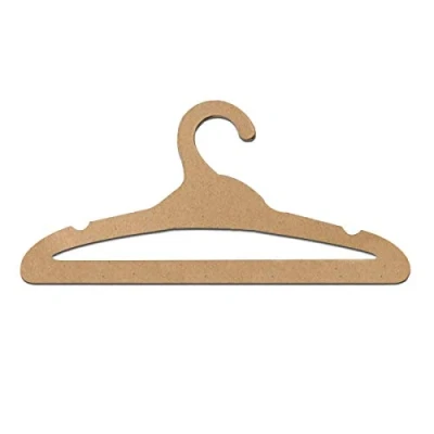 Afbeelding van Tuciyke kartonnen kledinghangers, gerecyclede hangers, 20 stuks papieren kleerhangers, milieuvriendelijke hanger voor volwassen kleding (15,7 x 7,5 cm)