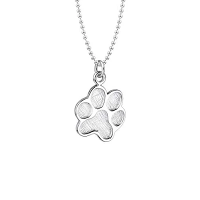Afbeelding van Elli PAW Animal Ketting, Dames, Maat: 70, Silber