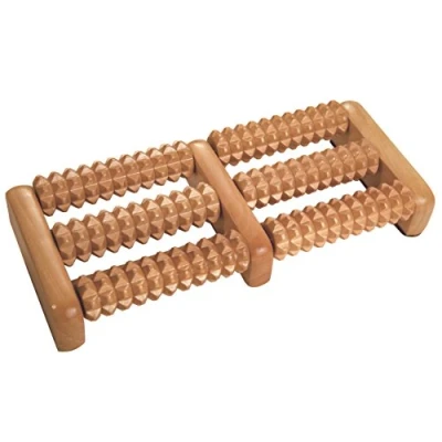 Afbeelding van Croll &amp; Denecke Voetroller, van hout, 2 x 3 rollen