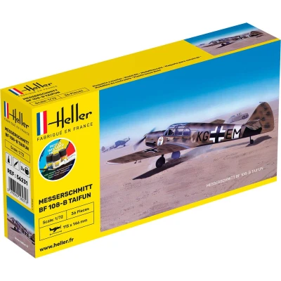 Afbeelding van Heller 56231 messenschmitt Bf 108 B&quot;Tajfun&quot; modelbouwset, grijs