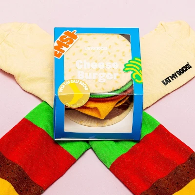 Afbeelding van Cheeseburger Sokken van EatMySocks