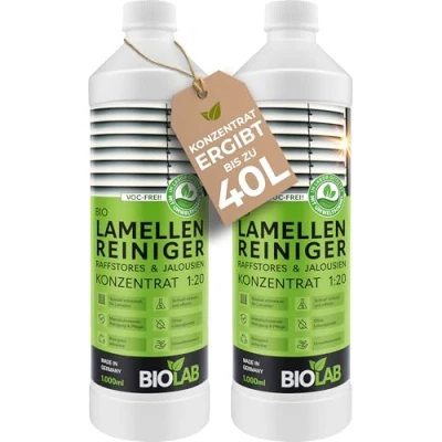Afbeelding van BIOLAB lamellenreiniger concentraat 1:20 (2 x 1 liter) jaloezieën &amp; Raffstore Cleaner reiniger