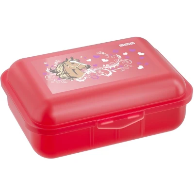 Afbeelding van SIGG Viva Lunchbox Horses voor kinderen, 1 liter, vederlicht, vaatwasmachinebestendig, magnetronbestendig, BPA vrij, ideaal school, rood, liter