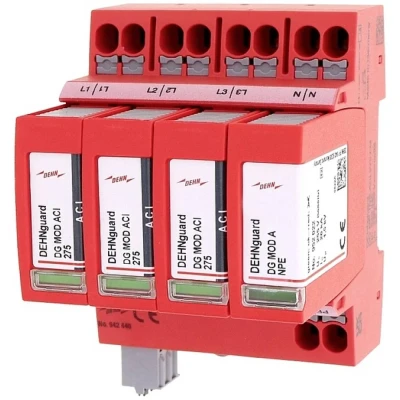 Afbeelding van DEHN 942440 Typ 2 DG MP TNS ACI 275 FM Overspanningsafleider Overspanningsbeveiliging voor: Verdeelkast 20 kA 1 stuk(s)