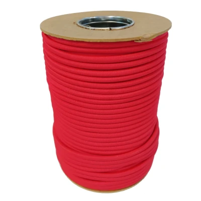 Afbeelding van 50 meter Elastisch Touw Rood 8mm elastiek op rol