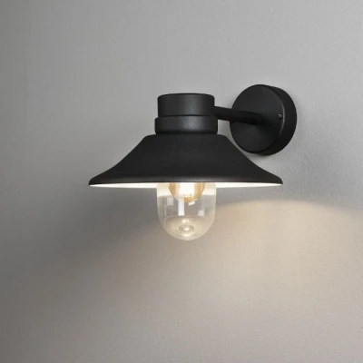 Afbeelding van KonstSmide Landelijke wandlamp Vega zwart 428 750