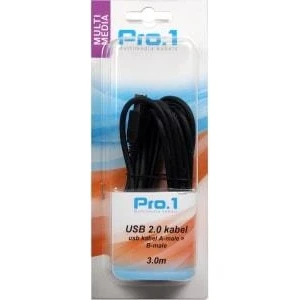 Afbeelding van Enzo Pro 1 USB kabel A male &gt; B 3 meter 9280202
