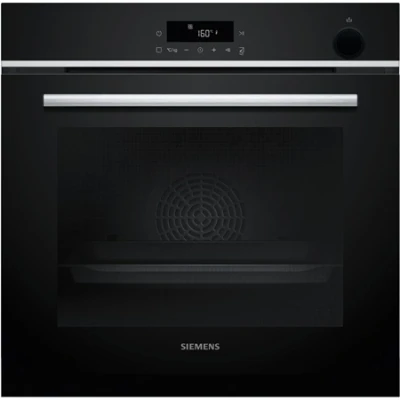 Afbeelding van Siemens HR572GBS3 iQ300 Inbouwoven Toegevoegde stoom Eenvoudig te reinigen: pyrolyse + hydrolyse 71 l Zwart