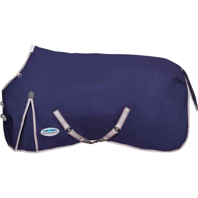 Afbeelding van Weatherbeeta Lite Plus Turnout Rug Comfitec Essential Standard Neck 50g Navy/Silver/Red 160/215