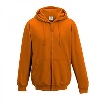 Afbeelding van Vegan Hoodie met ritssluiting en capuchon Orange Crush S