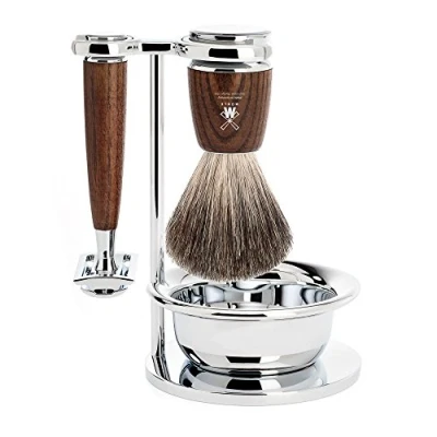 Afbeelding van Muhle scheerset RYTMO S81H220SSR Dassenhaar Safety razor Essen
