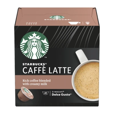 Afbeelding van 3 stuks Starbucks Caffè Latte 12 DG cups 360 g