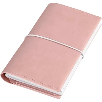 Afbeelding van Creotime notitieboekomslag elastiek 10 x 18 cm roze