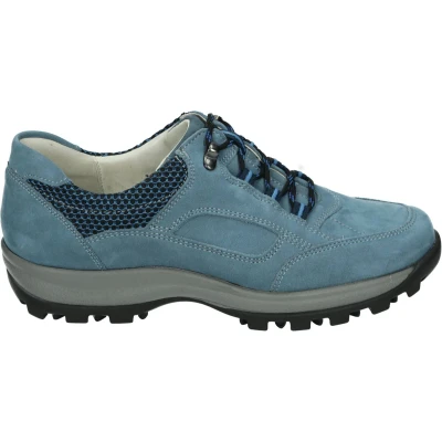 Afbeelding van Waldlaufer 471000 H Holly Dames veterschoenen Kleur: Blauw Maat: 38