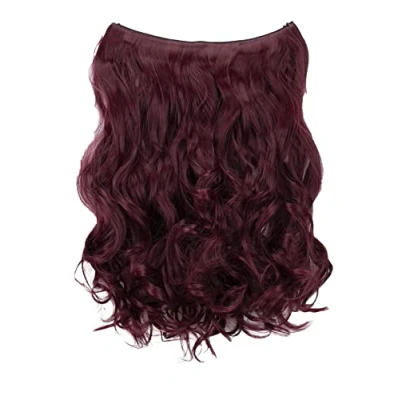 Afbeelding van CAISHA 1 Inslag Extension Met Elastische Band Haarextensies Haarstukje Golvend Bordeauxrood E114