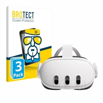 Afbeelding van BROTECT Glas Screen Protector voor Meta Quest 3 (3 Stuks) Schermbeschermer [9H Hardheid, Beschermglas Folie niet Gehard Glas]