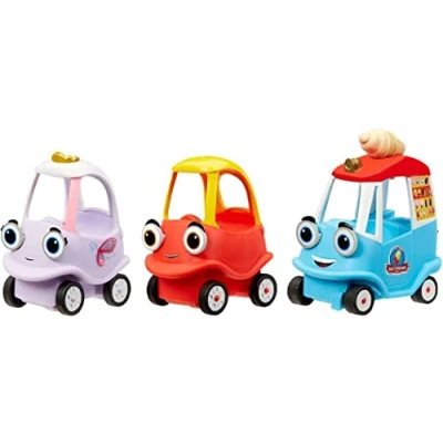 Afbeelding van Little Tikes Let&#039;s Go Cozy Coupe Mini Duw en Speel voertuig ASSORTIMENT 1 Auto Inbegrepen Geschikt voor Peuters vanaf 3 Jaar