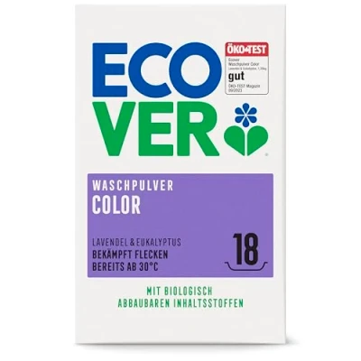 Afbeelding van ecover Waspoeder Wasmiddel kleur, 18 wasbeurten