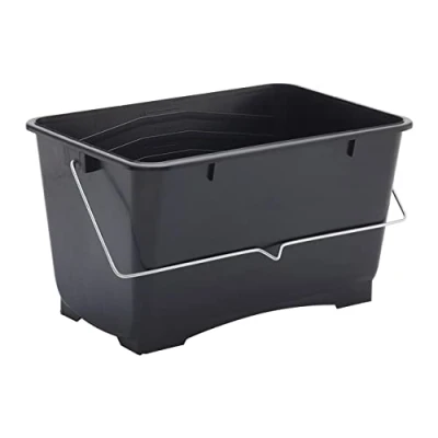 Afbeelding van ProDec 10 liter middelgrote plastic verf scuttle emmer 100% gerecycled met metalen draaggreep voor alle soorten en pasta geschikt maximaal 9 inch verfrollers