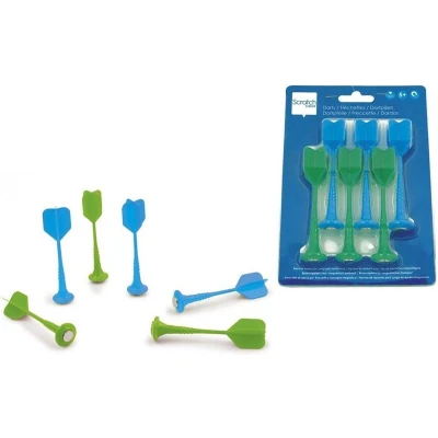Afbeelding van Scratch Magnetische Dartpijlen Blauw/Groen 6 stuks