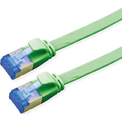 Afbeelding van VALUE FTP patchkabel, Cat.6A (Class EA), extra plat, groen, 1 m
