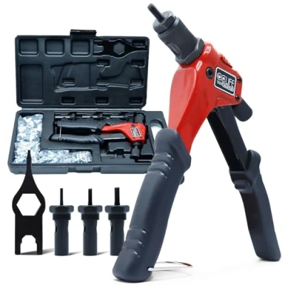 Afbeelding van CCLIFE Klinkmoertangset met M3, M4, M5, M6 en 180 stuks klinkmoeren, professioneel klinknagelpistool, klinknageltangset