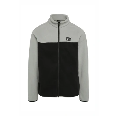 Afbeelding van QS Fleecejas, Heren, Maat: Large, Grau