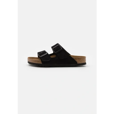 Afbeelding van Birkenstock Arizona SOFT Footbed Unisex Sandalen, Maat: 41, Black Veloursleer