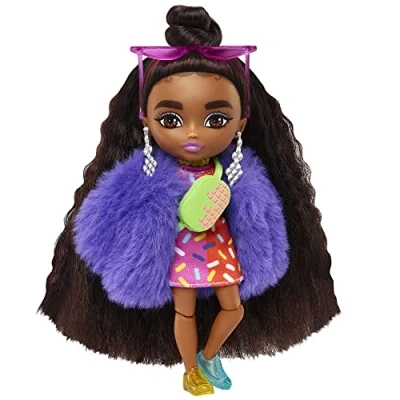 Afbeelding van Barbie Extra Mini Pop 1 Sprankel Jurk