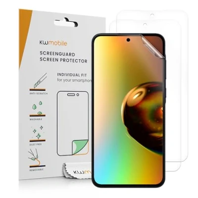 Afbeelding van kwmobile 3x screenprotectors geschikt voor Samsung Galaxy A55 5G beschermende folie smartphone