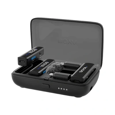 Afbeelding van BOYA BOYALINK 2 draadloze lavaliermicrofoon voor iPhone Android DSLR camera&#039;s Smartphone Gaming