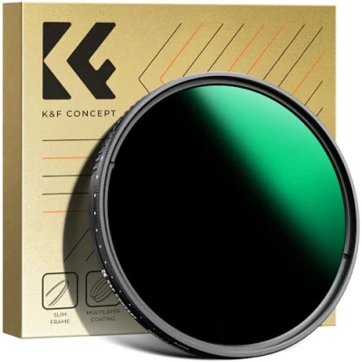 Afbeelding van K&amp;F Concept D serie Variabele ND Filter ND3 ND1000 grijsfilter 67 mm (1,5 10 diafragma&#039;s)