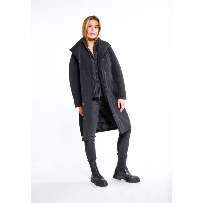 Afbeelding van Winterjas DREIMASTER XL / Zwart 83% Polyester 17% Katoen