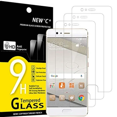 Afbeelding van NEW&#039;C 3 Stuks, Screen Protector voor Huawei P10, Gehard Glass Schermbeschermer Film 0.33 mm ultra transparant, resistent