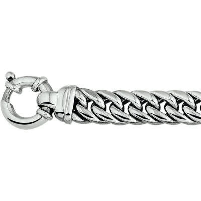 Afbeelding van Armband Zilver Gourmet 11 mm x 19 cm lang