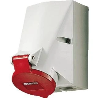Afbeelding van Mennekes wandcontactdoos 32a 5p 6h 400v ip44 20162a
