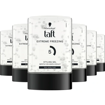 Afbeelding van 6x Taft Men Power Gel Extreme Freezing Hold 5 300 ml