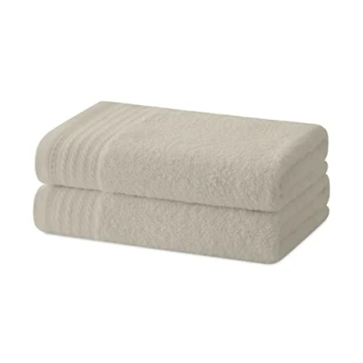 Afbeelding van Degrees home Set van 2 bidethanddoeken Badhanddoeken Kleine handdoeken 100% katoen 480 g/m² Afmetingen 30 x 50 cm, beige