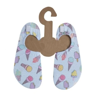 Afbeelding van Kinderstrandschoenen, antislip, badschoenen voor meisjes, zonbeschermingsfactor 50+, Pagoto Lichtblauw, 18/20 EU