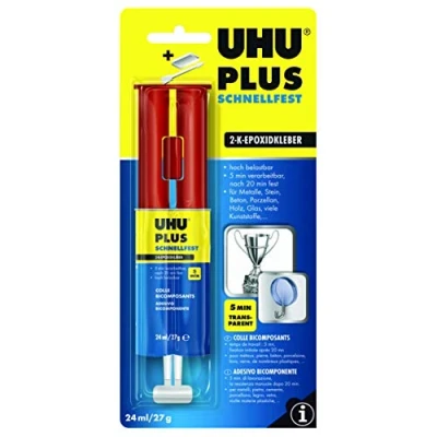 Afbeelding van Uhu Plus vast Snelvast 24 ml dubbelkamerspuit