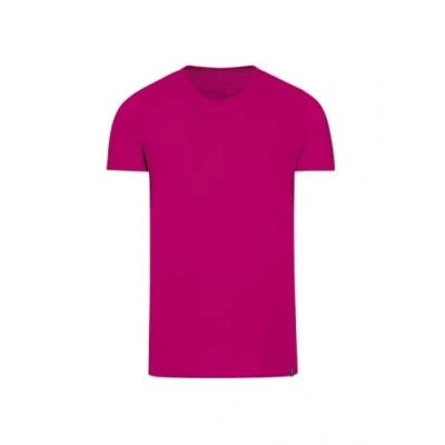 Afbeelding van Trigema Heren T shirt van katoen/elastaan, magenta, XXL