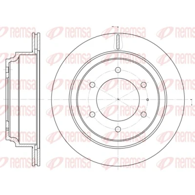 Afbeelding van REMSA Remschijf Achteras 313, 313mm 18mm 6 Geventileerd 6515.10 8943754251,8970340361,8970460810,8970460811,97034036,569104,569106,596106,BDM665420