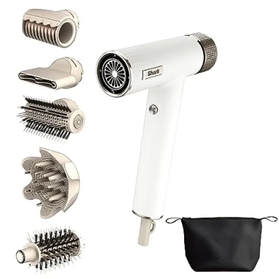 Afbeelding van Shark SpeedStyle Haardroger en styler Inclusief Diffuser, Finishing tool Borstel Voor Krullen Pluizig haar HD334EU