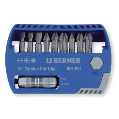 Afbeelding van Berner Bits selector 1/4&quot;&quot; 10 delig