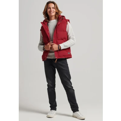 Afbeelding van Superdry Everest Bodywarmer, Heren, Maat: Medium, Deep red