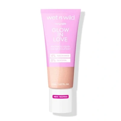 Afbeelding van Wet n Wild Mega Glo &#039;Glow in Love&#039; Radiance Liquid, VloeibareHighlighter Verrijkt met Niacinamide en VitamineE voor een NatuurlijkeGlow, Gezichtshighlighter Druppels Opbouwbare Lichte Formule